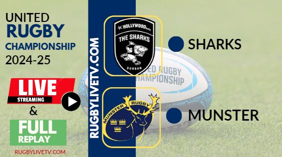 [2024 URC-RD 6] Sharks Vs Munster Rugby Live Stream & Replay