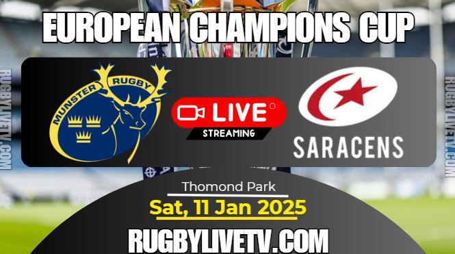 [Rd-3] Munster Vs Saracens Rugby Live Stream: 2024 European Champions Cup