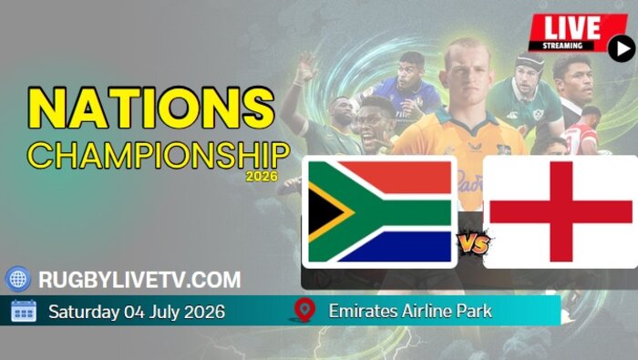 England Vs South Africa Rugby International Live Stream Replay